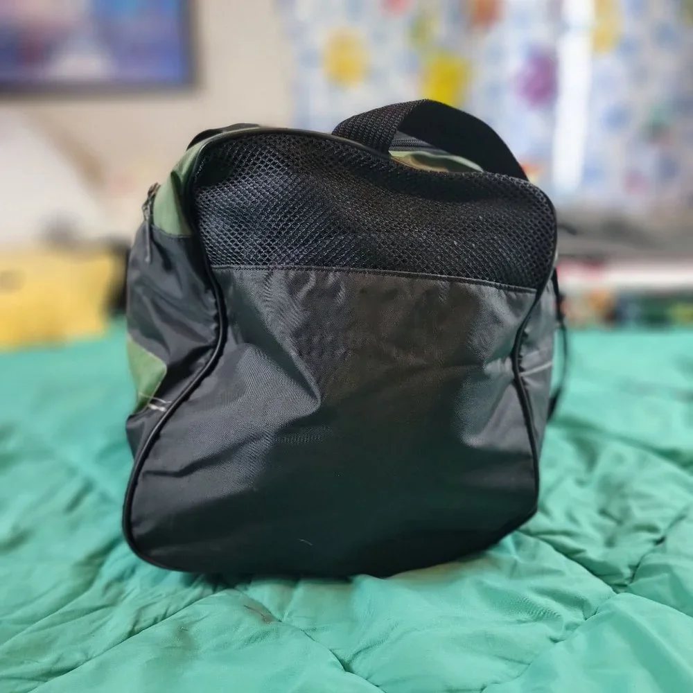 Vintage Nike Unisex Adults Green Black Duffel Bag Gym Work Casual Travel
